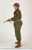  U.S.Army uniform World War II. - Technical Corporal - poses american soldier standing uniform whole body 0011.jpg